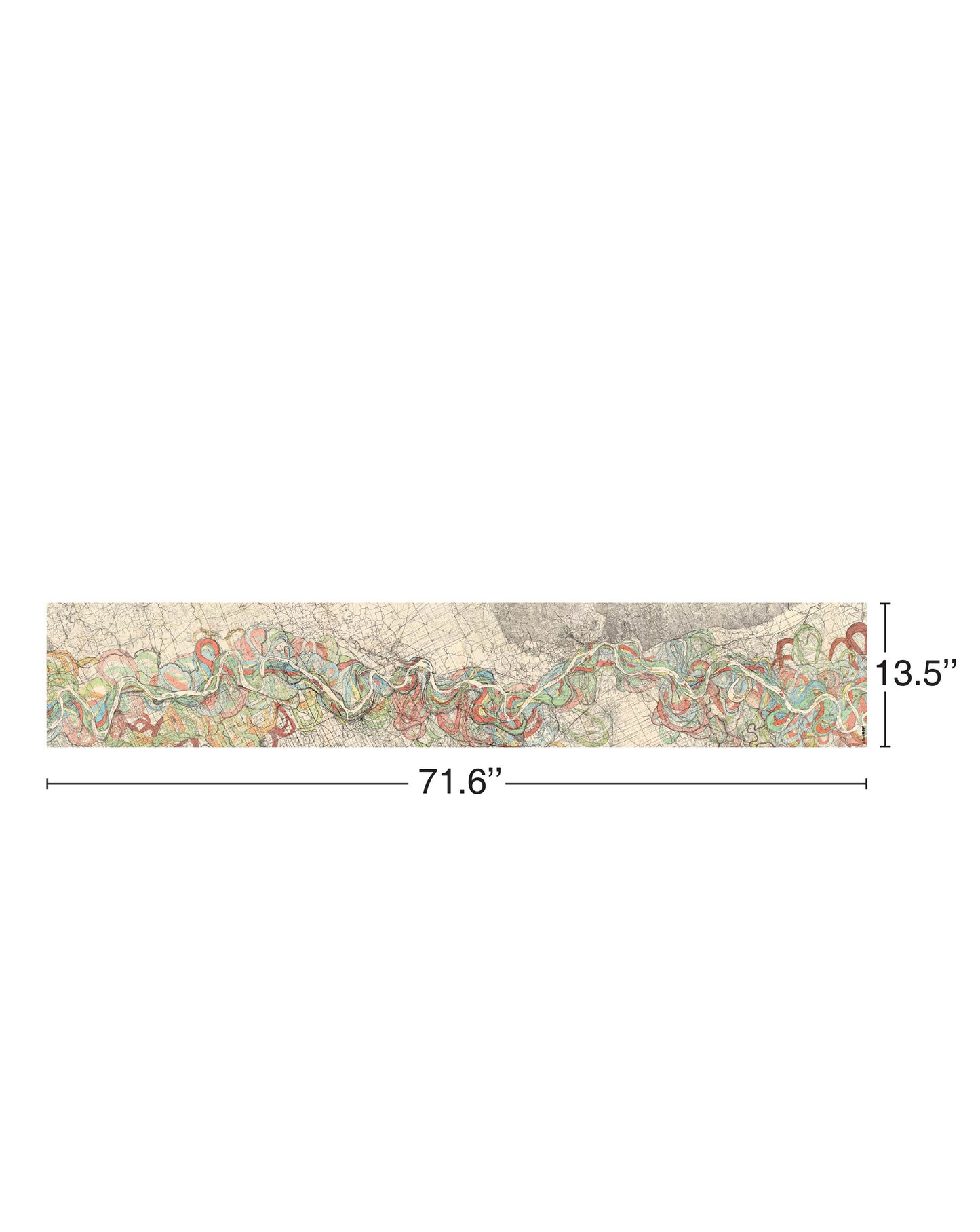 Historic Mississippi River THEN Silk Scarf