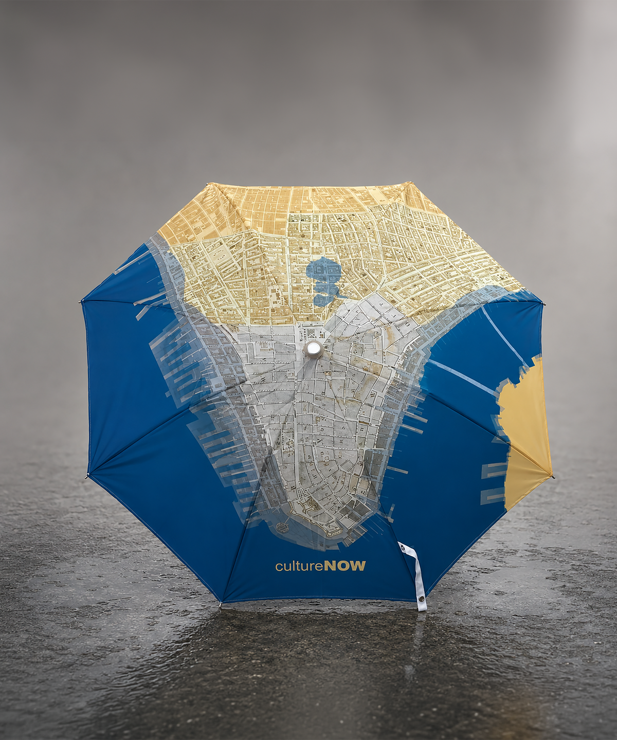 Lower Manhattan THEN Folding Umbrella