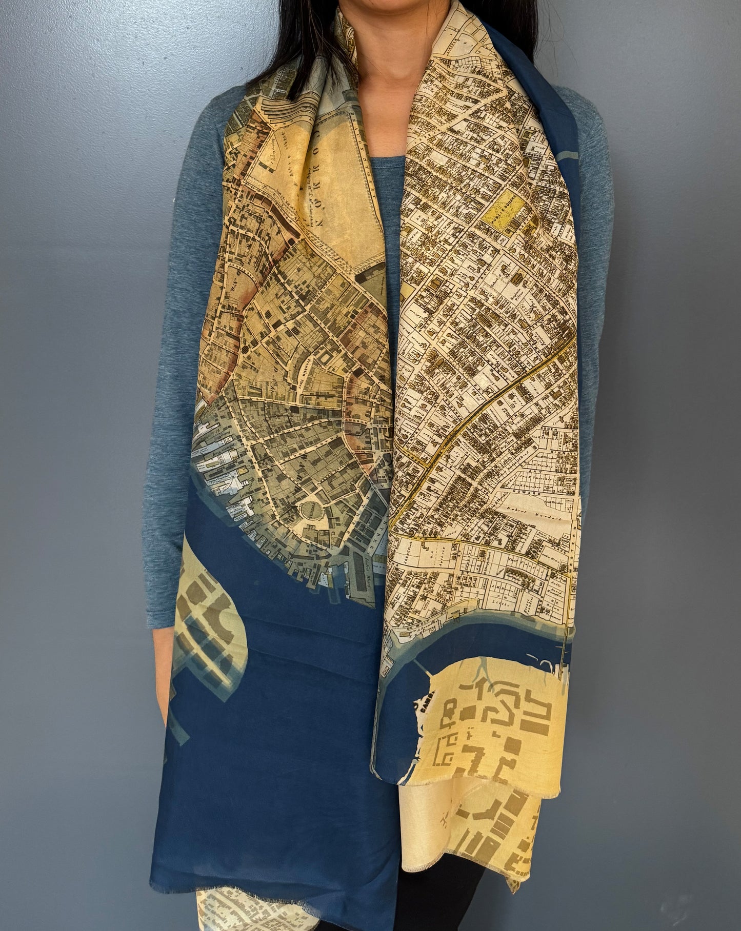 Boston THEN Silk Scarf