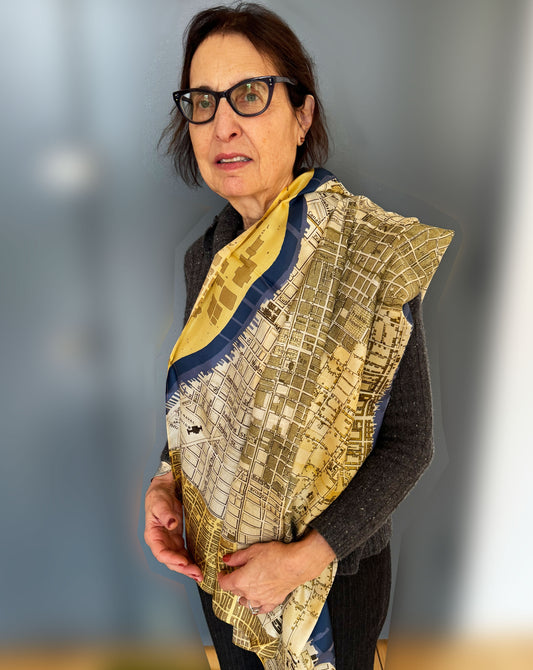 Historic Philadelphia THEN Silk Scarf