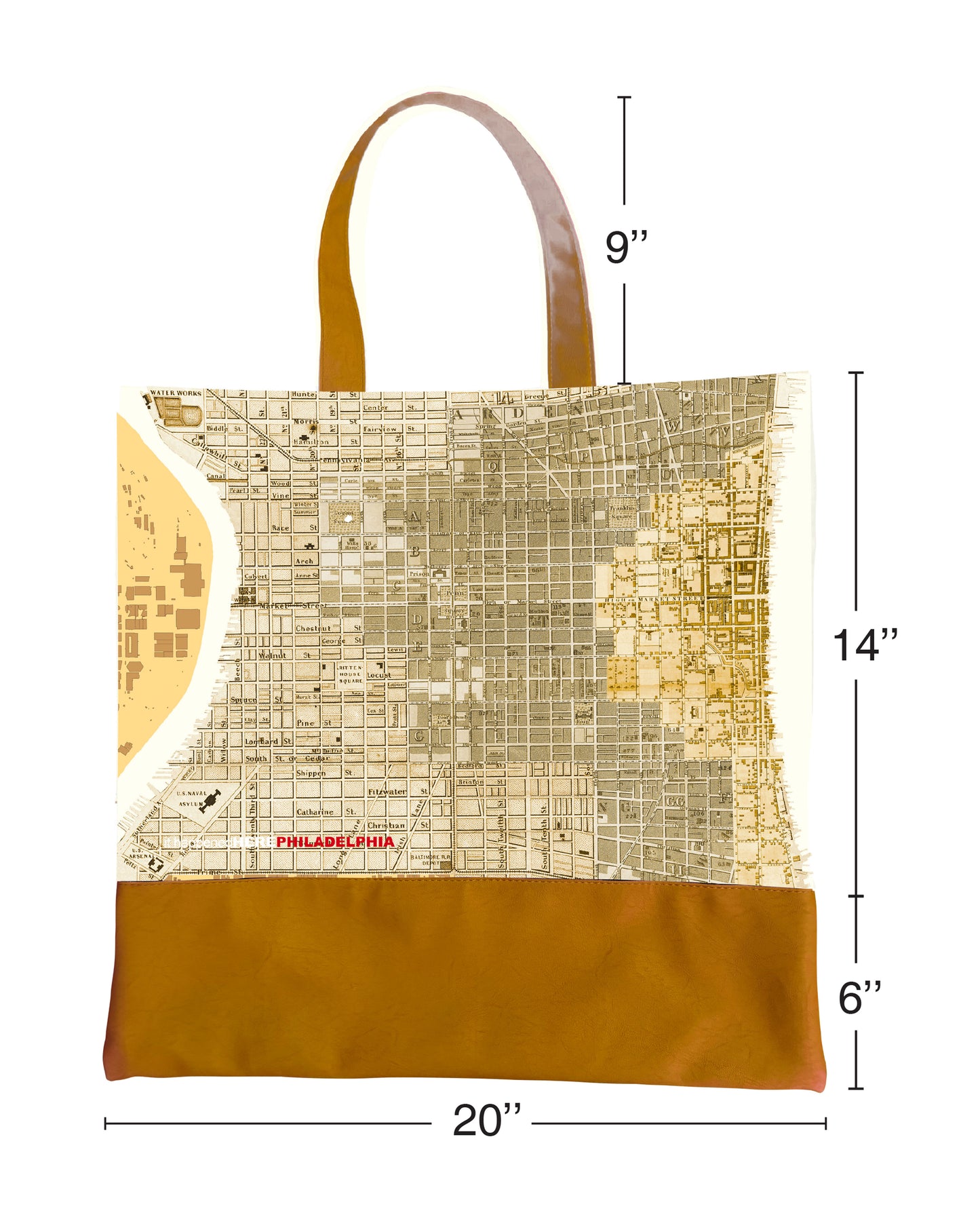 Philadelphia THEN Tote Bag