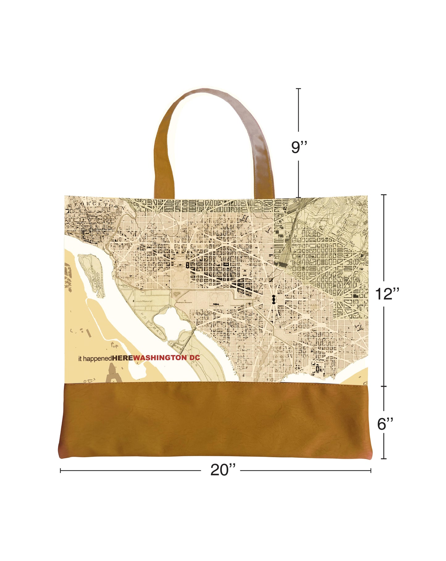 Washington DC THEN Tote Bag