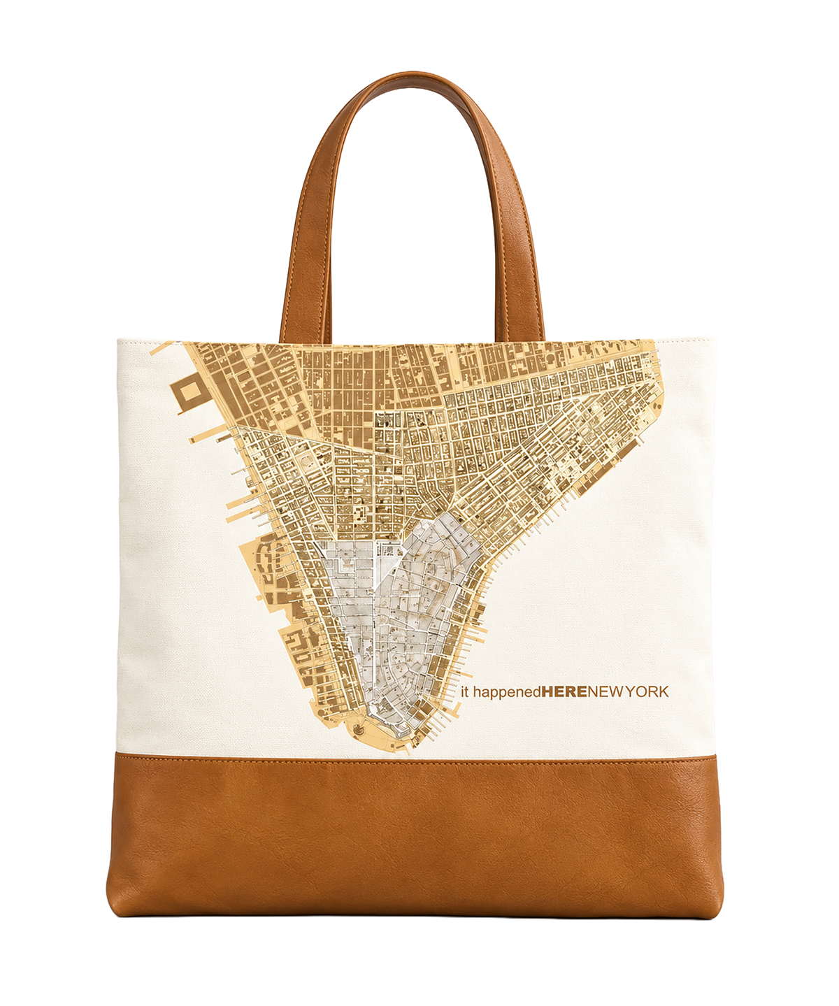 Lower Manhattan THEN Tote Bag