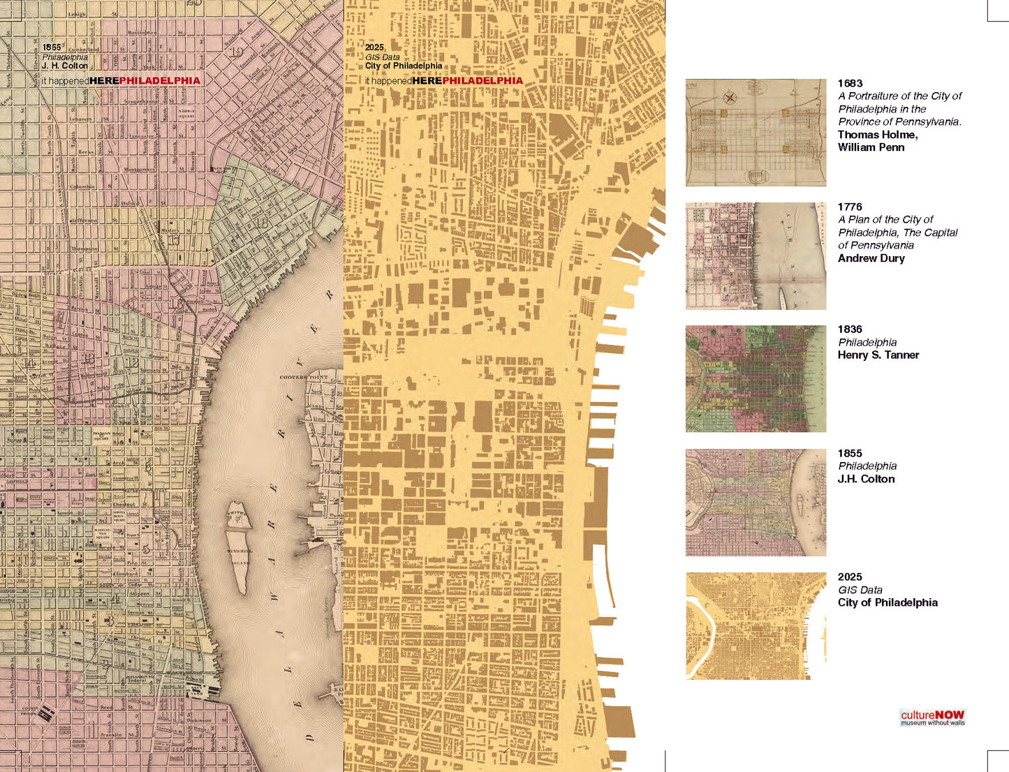 Historic Philadelphia THEN Silk Scarf