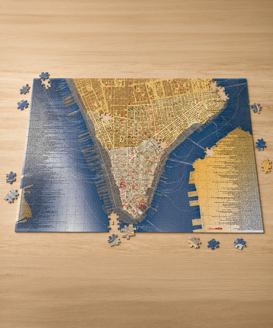 Lower Manhattan THEN Jigsaw Puzzle