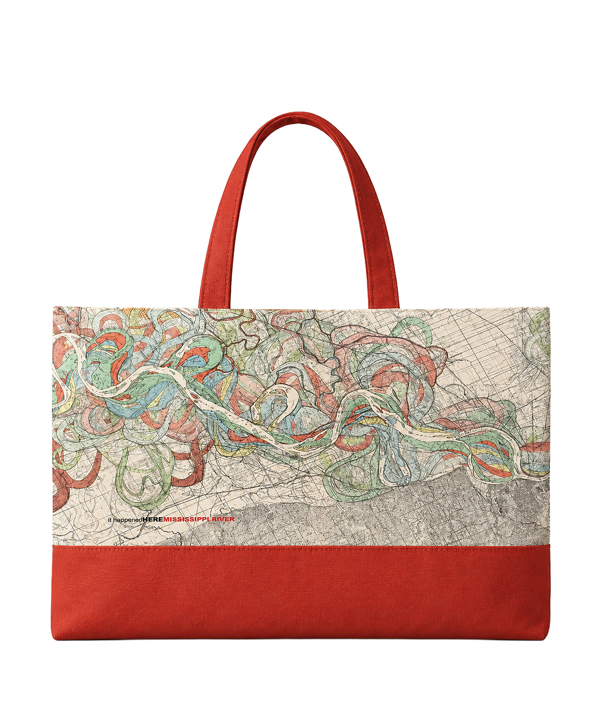 Historic Mississippi River THEN Tote Bag