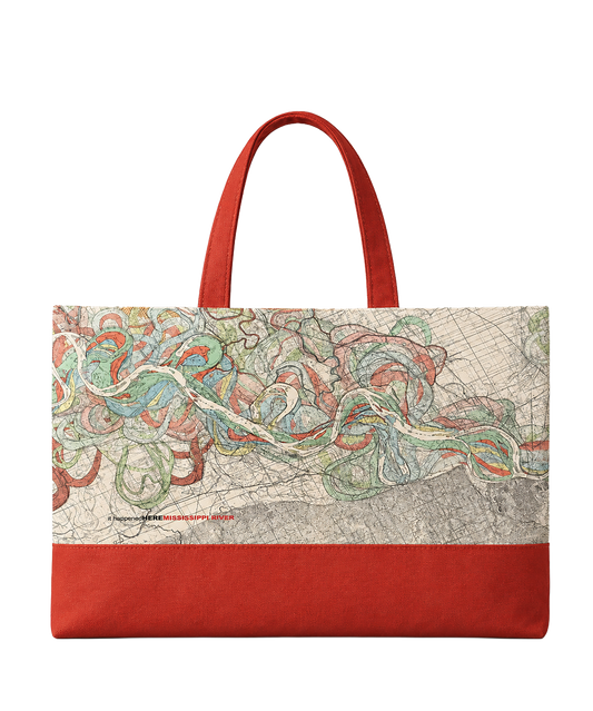 Historic Mississippi River THEN Tote Bag
